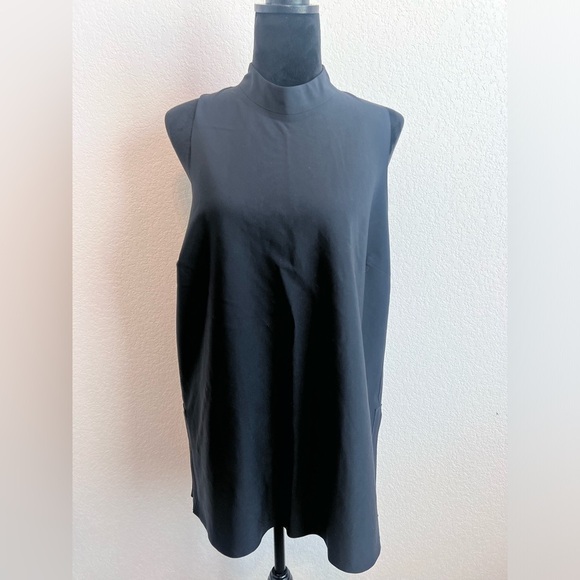 Athleta Dresses & Skirts - Athleta Mock Neck Tunic Performance Dress In Black Size LP